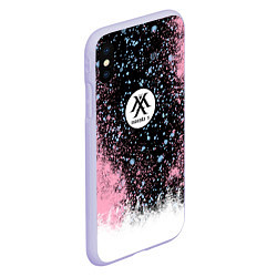 Чехол iPhone XS Max матовый MONSTA X, цвет: 3D-светло-сиреневый — фото 2