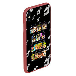 Чехол iPhone XS Max матовый JoJo Bizarre Adventure, цвет: 3D-красный — фото 2