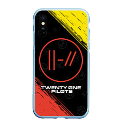 Чехол iPhone XS Max матовый TWENTY ONE PILOTS 21 PILOTS, цвет: 3D-голубой