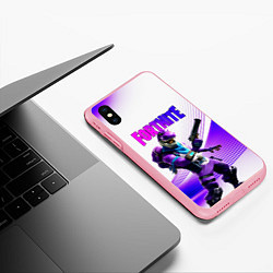Чехол iPhone XS Max матовый FORTNITE, цвет: 3D-баблгам — фото 2