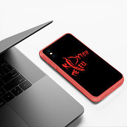 Чехол iPhone XS Max матовый Крутой перец, цвет: 3D-красный — фото 2