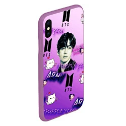 Чехол iPhone XS Max матовый I purple you, цвет: 3D-фиолетовый — фото 2