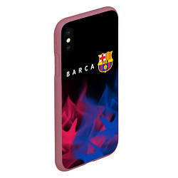 Чехол iPhone XS Max матовый BARCELONA БАРСЕЛОНА, цвет: 3D-малиновый — фото 2