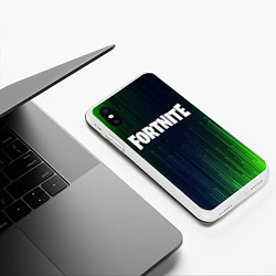 Чехол iPhone XS Max матовый FORTNITE ФОРТНАЙТ, цвет: 3D-белый — фото 2