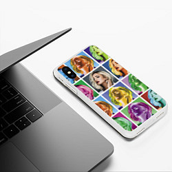 Чехол iPhone XS Max матовый Buzova pop-art, цвет: 3D-белый — фото 2