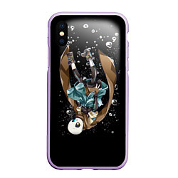Чехол iPhone XS Max матовый UNDERTALE, цвет: 3D-сиреневый