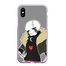 Чехол iPhone XS Max матовый UNDERTALE, цвет: 3D-сиреневый