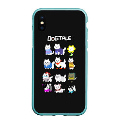 Чехол iPhone XS Max матовый UNDERTALE, цвет: 3D-мятный