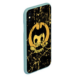 Чехол iPhone XS Max матовый Bendy And The Ink Machine, цвет: 3D-мятный — фото 2