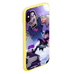 Чехол iPhone XS Max матовый Brawl STARS MORTIS-FRANK, цвет: 3D-желтый — фото 2