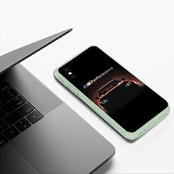 Чехол iPhone XS Max матовый BMW Z, цвет: 3D-салатовый — фото 2