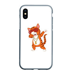 Чехол iPhone XS Max матовый Dab кот