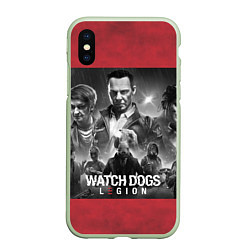 Чехол iPhone XS Max матовый WATCH DOGS: LEGION, цвет: 3D-салатовый