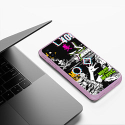 Чехол iPhone XS Max матовый Watch Dogs, цвет: 3D-сиреневый — фото 2