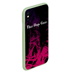 Чехол iPhone XS Max матовый THREE DAYS GRACE, цвет: 3D-салатовый — фото 2