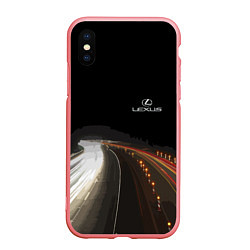 Чехол iPhone XS Max матовый Night route, цвет: 3D-баблгам