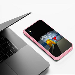 Чехол iPhone XS Max матовый Among Us in the tunnel, цвет: 3D-баблгам — фото 2