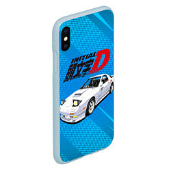 Чехол iPhone XS Max матовый INITIAL D, цвет: 3D-голубой — фото 2