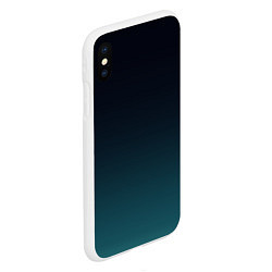 Чехол iPhone XS Max матовый GRADIENT, цвет: 3D-белый — фото 2