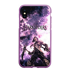 Чехол iPhone XS Max матовый Darksiders 2, цвет: 3D-фиолетовый