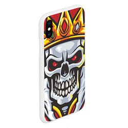 Чехол iPhone XS Max матовый Мертвый король, цвет: 3D-белый — фото 2