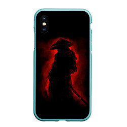 Чехол iPhone XS Max матовый Samurai, цвет: 3D-мятный