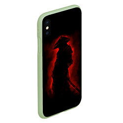 Чехол iPhone XS Max матовый Samurai, цвет: 3D-салатовый — фото 2