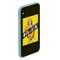 Чехол iPhone XS Max матовый Убить Билла, цвет: 3D-мятный — фото 2