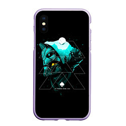 Чехол iPhone XS Max матовый DESTINY, цвет: 3D-светло-сиреневый