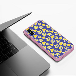 Чехол iPhone XS Max матовый JoJo no Kimyou na Bouken, цвет: 3D-розовый — фото 2