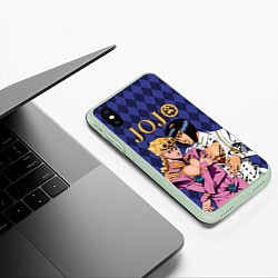 Чехол iPhone XS Max матовый JOJO, цвет: 3D-салатовый — фото 2