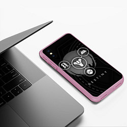 Чехол iPhone XS Max матовый DESTINY, цвет: 3D-розовый — фото 2