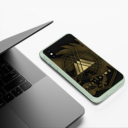 Чехол iPhone XS Max матовый DESTINY, WARLOCK, цвет: 3D-салатовый — фото 2