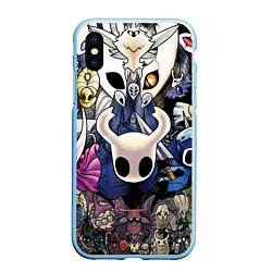 Чехол iPhone XS Max матовый HOLLOW KNIGHT, цвет: 3D-голубой