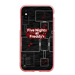 Чехол iPhone XS Max матовый Five Nights At Freddy, цвет: 3D-баблгам