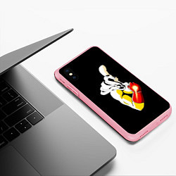 Чехол iPhone XS Max матовый Сайтама One Punch Man, цвет: 3D-баблгам — фото 2
