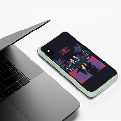 Чехол iPhone XS Max матовый Стальной Алхимик, цвет: 3D-салатовый — фото 2