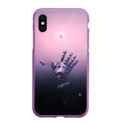 Чехол iPhone XS Max матовый Стальной Алхимик, цвет: 3D-фиолетовый