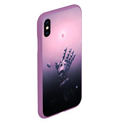 Чехол iPhone XS Max матовый Стальной Алхимик, цвет: 3D-фиолетовый — фото 2