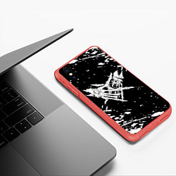 Чехол iPhone XS Max матовый Velial Squad, цвет: 3D-красный — фото 2