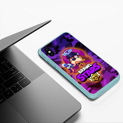 Чехол iPhone XS Max матовый Генерал Гавс - Brawl Stars, цвет: 3D-мятный — фото 2
