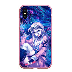 Чехол iPhone XS Max матовый Danganronpa, цвет: 3D-розовый