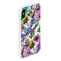 Чехол iPhone XS Max матовый JoJo’s Bizarre Adventure, цвет: 3D-белый — фото 2