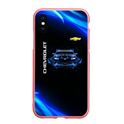 Чехол iPhone XS Max матовый Chevrolet, цвет: 3D-баблгам