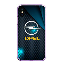 Чехол iPhone XS Max матовый OPEL ОПЕЛЬ, цвет: 3D-сиреневый