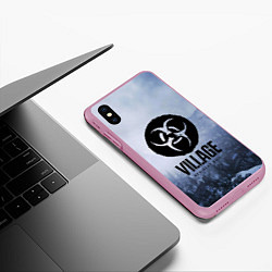 Чехол iPhone XS Max матовый RESIDENT EVIL : VILLAGE, цвет: 3D-розовый — фото 2
