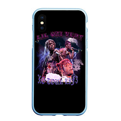Чехол iPhone XS Max матовый LIL UZI VERT XO TOUR LIF3, цвет: 3D-голубой
