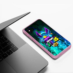 Чехол iPhone XS Max матовый Dark Lord Spike Brawl Stars, цвет: 3D-розовый — фото 2