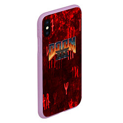 Чехол iPhone XS Max матовый DOOM 3 S, цвет: 3D-сиреневый — фото 2