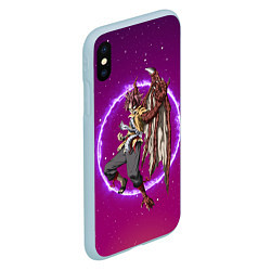 Чехол iPhone XS Max матовый Fairy tail Хвост Феи, цвет: 3D-голубой — фото 2